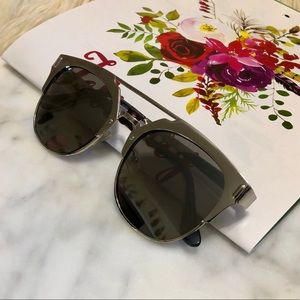 ALDO Silver Metallic Mirrored Lenses